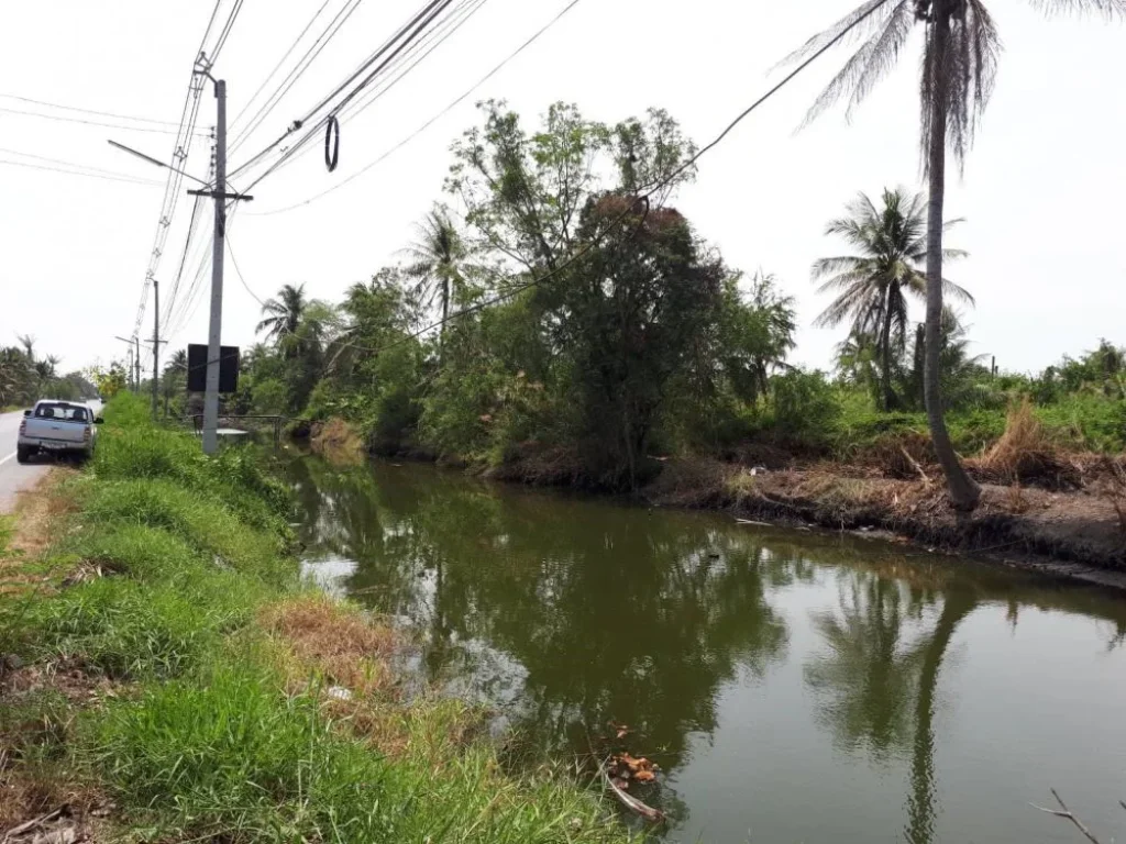 ให้เช่าที่ดิน 3 ไร่ ติดถนนใหญ่ ใกล้ถนนพระราม 2 มีน้ำล้อม