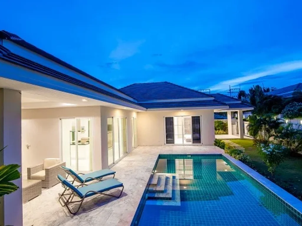 ขายบ้านเดี่ยวหัวหิน POOL VILLA A พร้อมสระว่ายน้ำ บ้านสวย