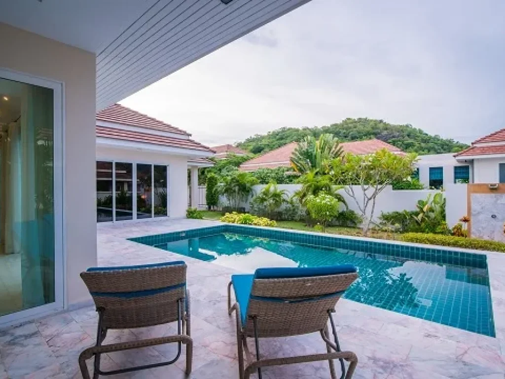 ขายบ้านเดี่ยวหัวหิน POOL VILLA A พร้อมสระว่ายน้ำ บ้านสวย