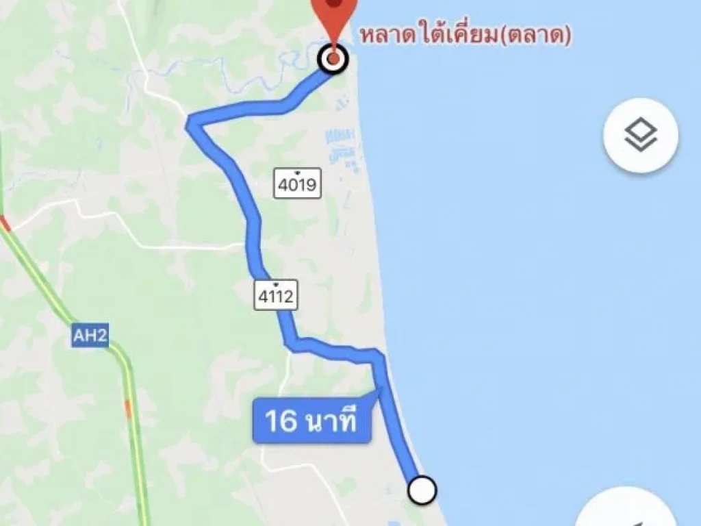 ขายที่ดิน 9 ไร่ ติดถนน ติดทะเล อละแม จชุมพร