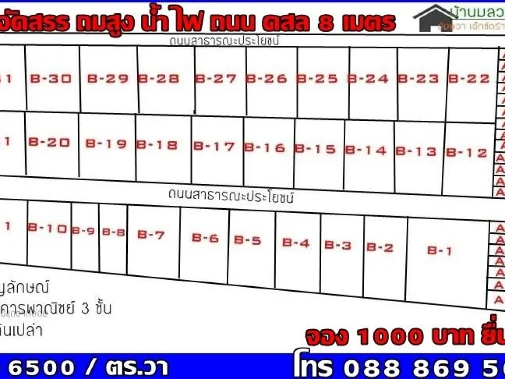 ตึกแถว3ชั้นกู้ได้เต็ม