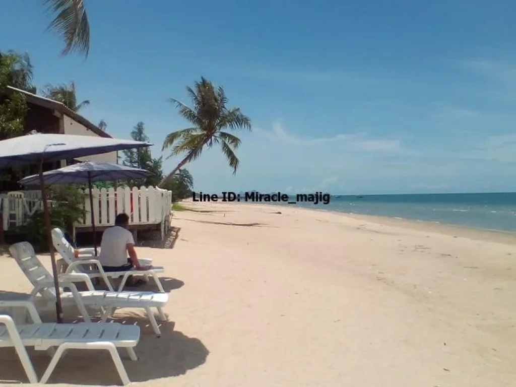 ที่ดินติดชายหาดหน้าทะเลหาดสวยทรายน้ำสีฟ้าคราม