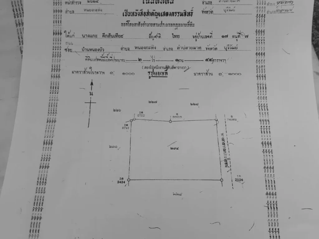 ขายที่ดิน ทำเลดี เนื้อที่ 2 ไร่ ใกล้ถนน 4 เลน