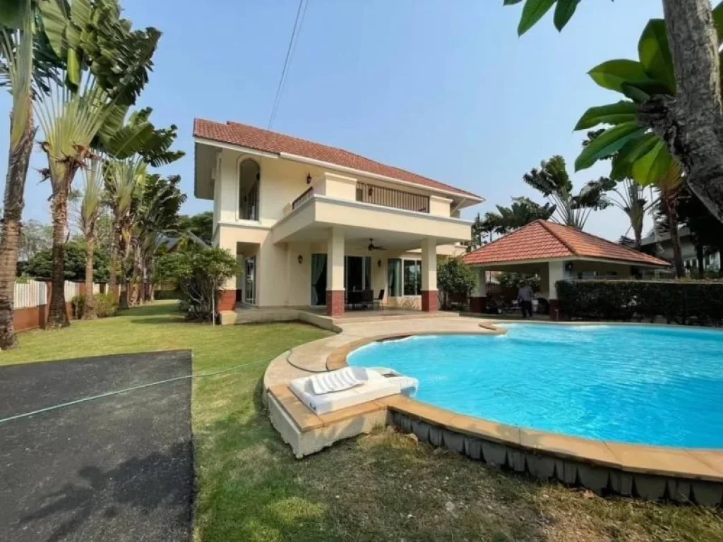 บ้านเช่าพูลวิวล่าเชียงใหม่ Pool Villa หมู่บ้านล้านนาธารา