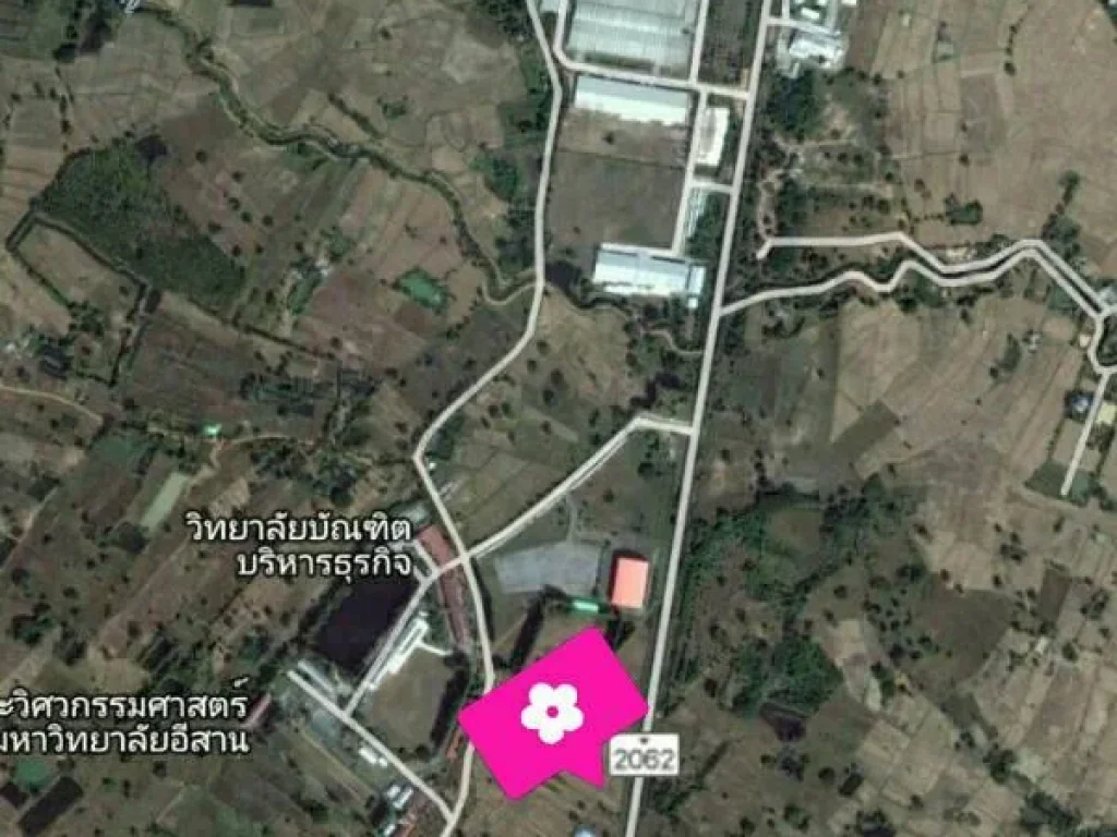 ขายที่ดินสวยมากหน้ามหาวิทยาลัยอีสาน เนื้อที่ 4 ไร่