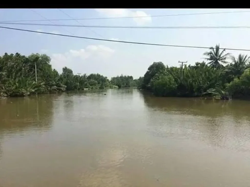 ที่ดินแปลงใหญ่ ติดคลองกว้าง ใกล้ถนนพระราม2