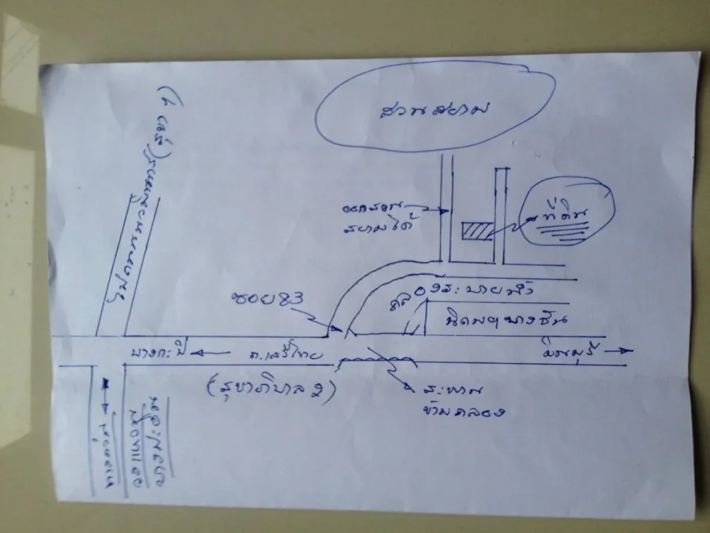 ขายที่ดินพร้อมสิ่งปลูกสร้าง เสรีไทย83