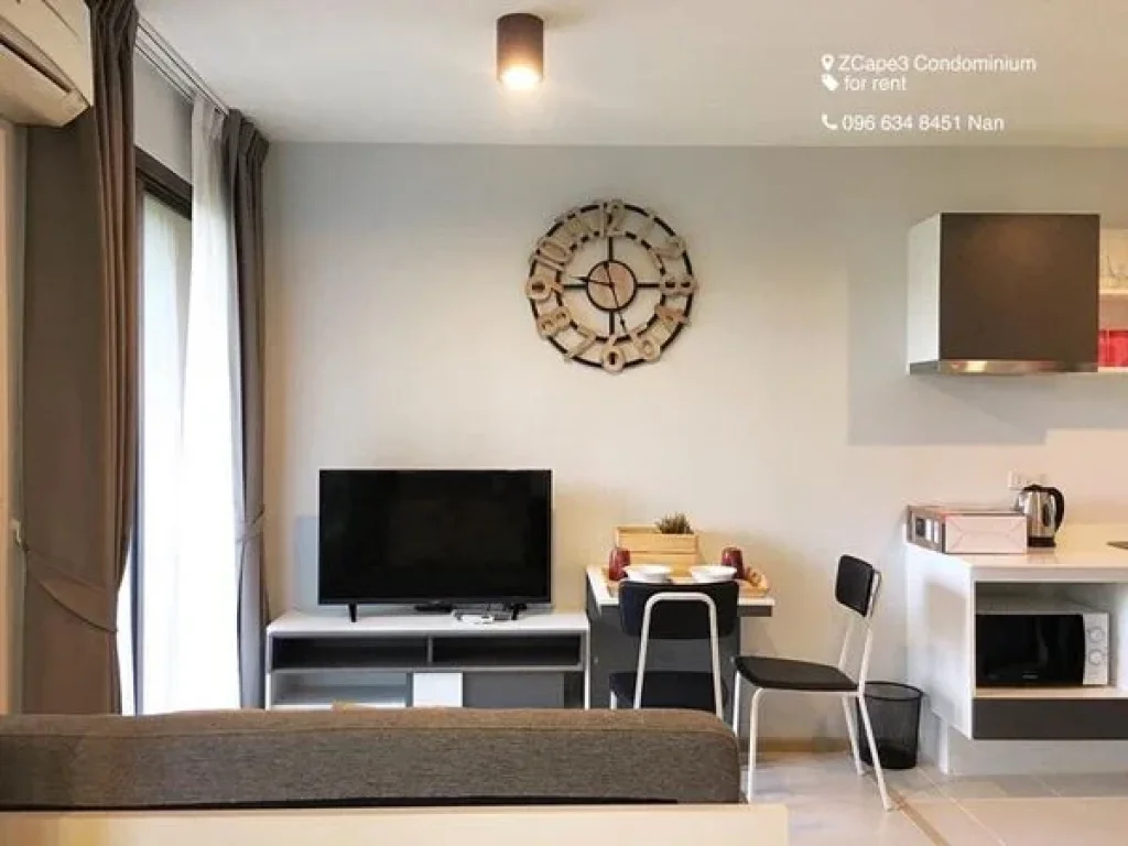 Cozy Luxury Apartment fully equipped ให้เช่า ซีแคปสาม คอนโดมิเนี่ยม พร้อมเฟอร์และเครื่องใช้ไฟฟ้า