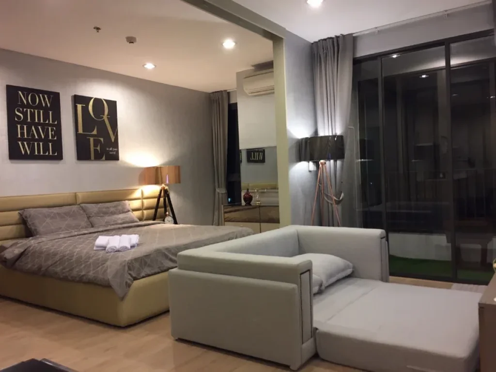 Condo Ideo Q ราชเทวี ใกล้ BTS ราชเทวี และ สยามพารากอน 34 ตรม 1นอน ชั้น14 ทิศตะวันออก เฟอร์ครบ