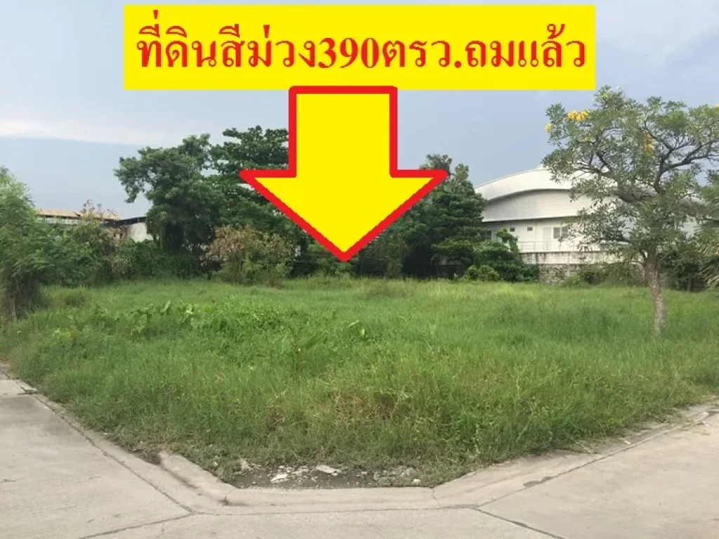 ขายที่ดินสีม่วงถมแล้ว เหมาะสร้างโรงงาน เนื้อที่390ตรวซอยสุขสวัสดิ์70 ตครุใน อพระประแดง จสมุทรปราการ ที่ดินติดถนน2ด้าน