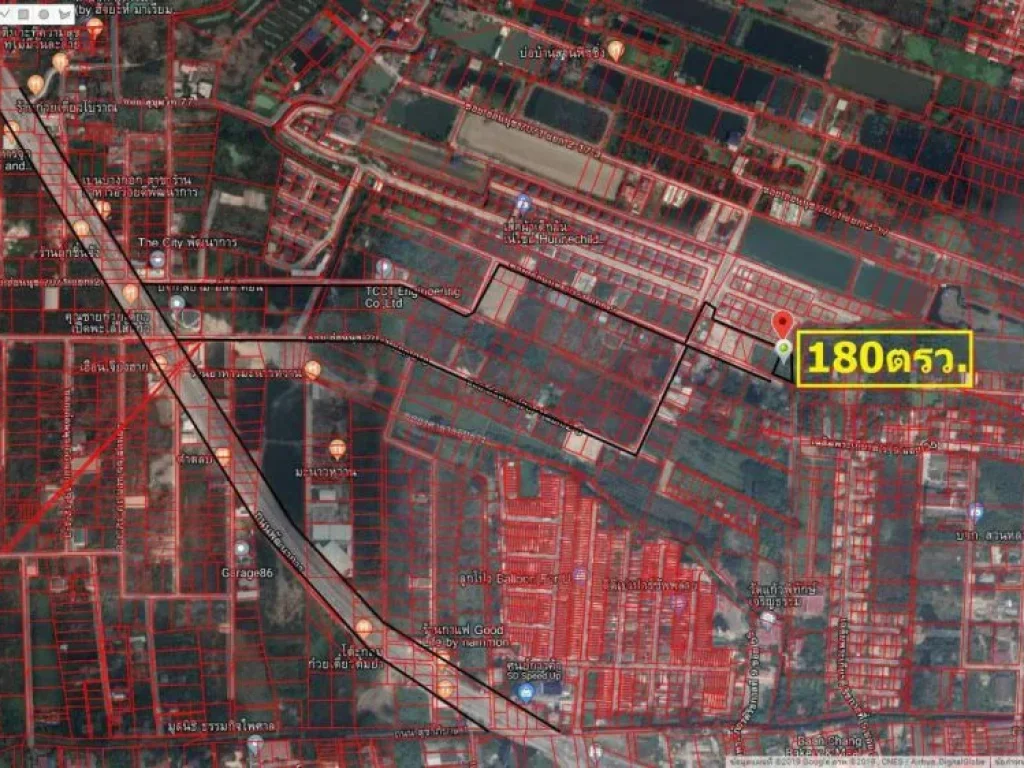 ขายที่ดิน 180 ตรว ซอ่อนนุช 701 แยก 2 พัฒนาการ 97 ติดกับรั้วโครงการ The City พัฒนาการ