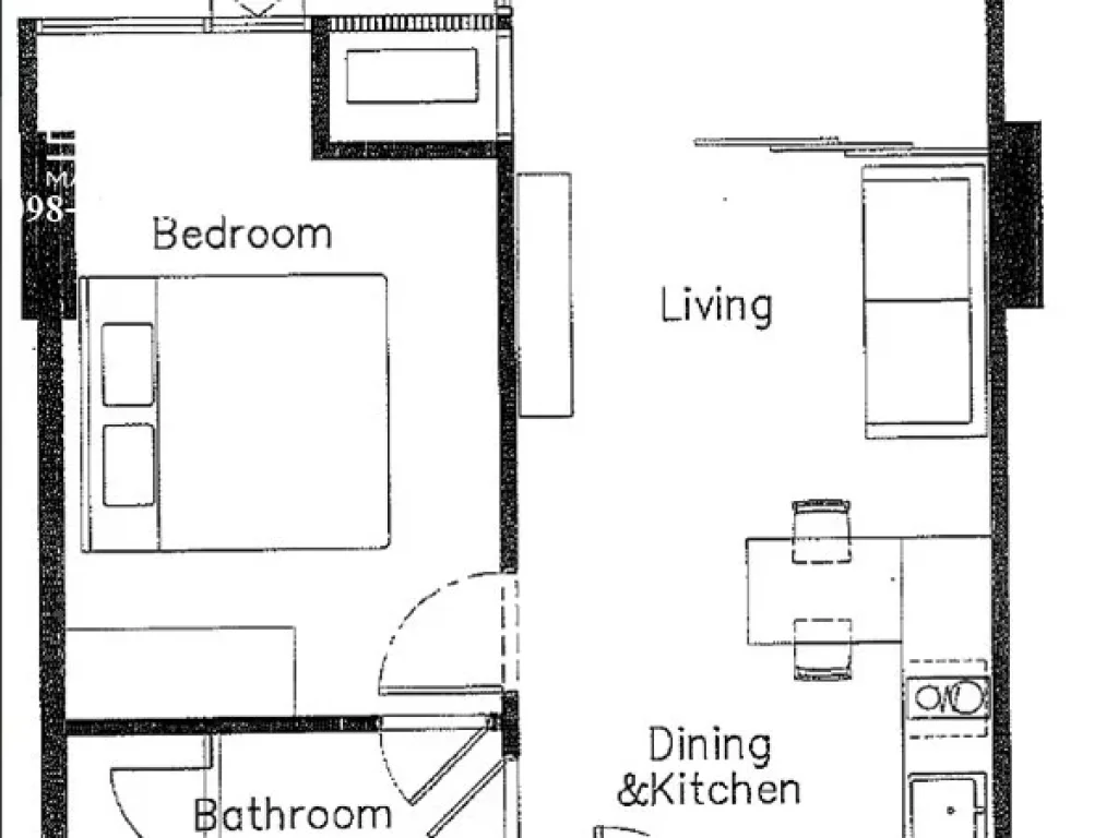 ขายดาวน์คอนโด QuintaraTreehaus Sukhumvit 42ชั้น 2 1 นอน 1 น้ำ ขนาดห้อง 40 ตรม 098-9057896