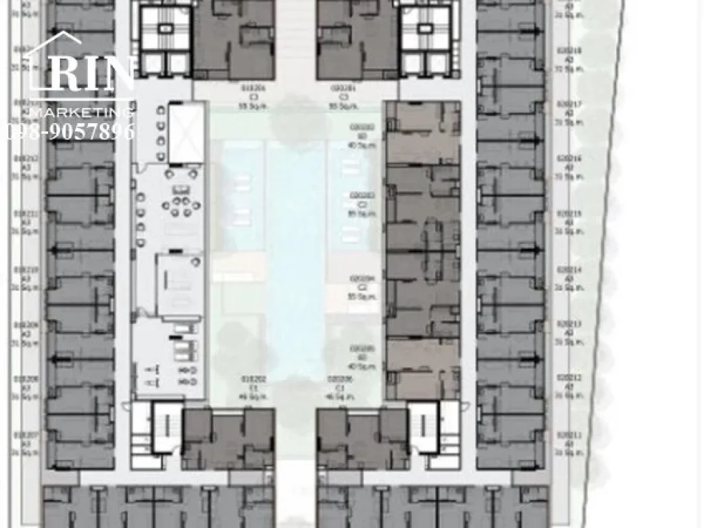 ขายดาวน์คอนโด QuintaraTreehaus Sukhumvit 42ชั้น 2 1 นอน 1 น้ำ ขนาดห้อง 40 ตรม 098-9057896