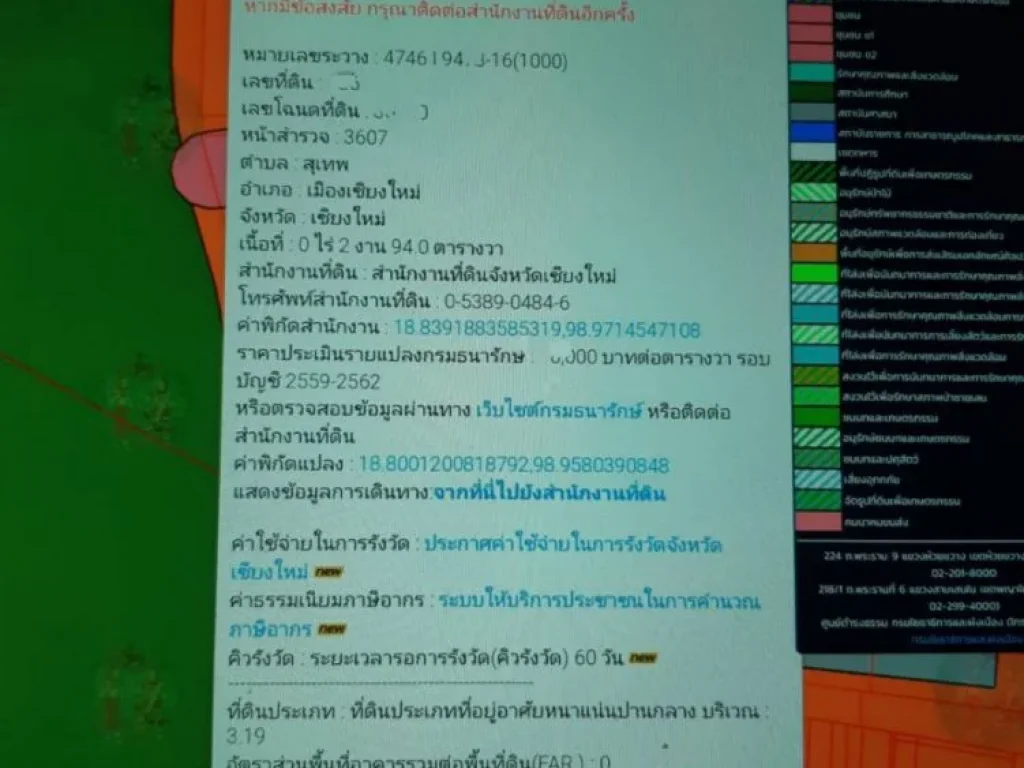 ขายที่ดิน แปลงสวย 294 ตรวใกล้ มเชียงใหม่ ตสุเทพ เมืองเชียงใหม่