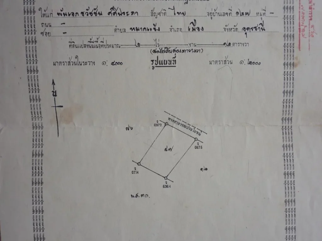 ขายที่ดิน 2 ไร่ 12 ตารางวา อพรรณานิคม จสกลนคร