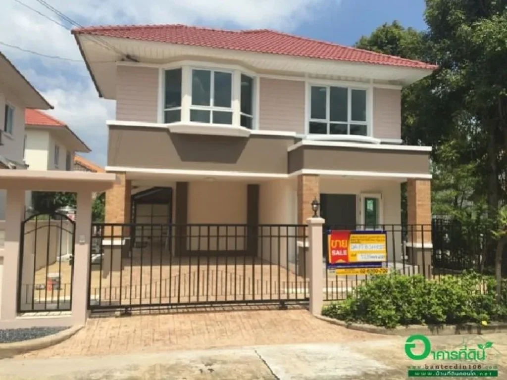 บ้านเดี่ยว 2 ชั้น 511 ตรว หลังมุม มมณีรินทร์ พาร์ค ถซอยบ้านกลาง จปทุมธานี