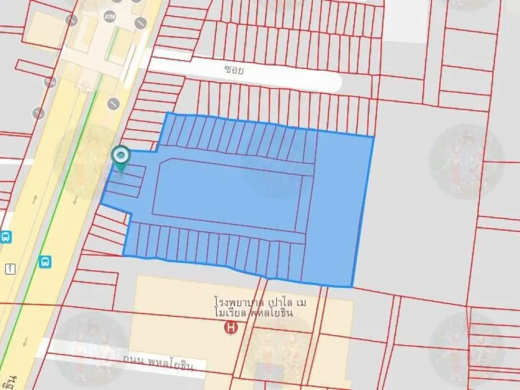 ขายที่ดินติดถนนพหลโยธิน ติดสถานีรถไฟฟ้าสะพานควาย 3-1-66 ไร่ ตรวละ 16 ล้าน ทางเข้ากว้าง 22 m เหมาะทำคอนโดสูง โรงแรมใหญ่ ทำเลดี พื้นที่สีแดง
