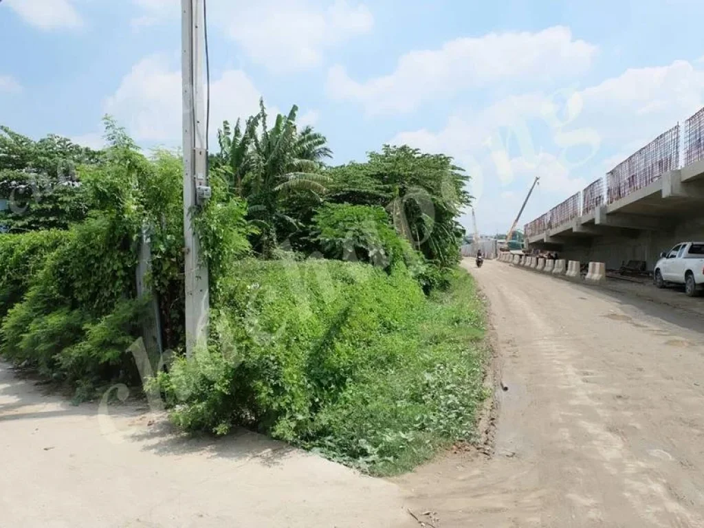 ขายด่วนที่ดินติดรถไฟฟ้าสายสีน้ำเงิน สถานีท่าพระ เนื้อที่ 3-3-1 ไร่