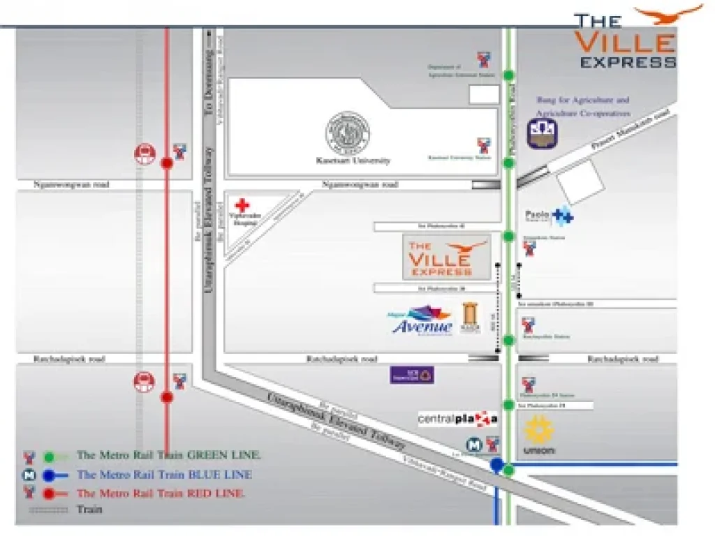 ขายคอนโด The Ville Express ทำเลดี ใกล้รถไฟฟ้าสถานีเสนานิคม