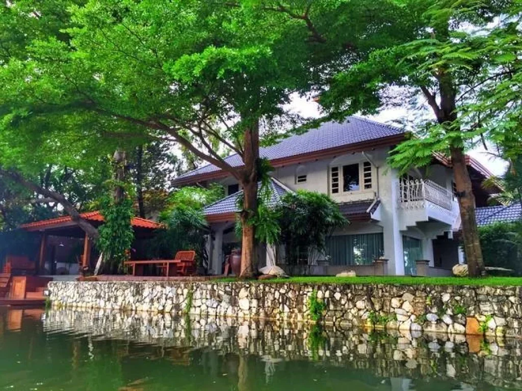 HR164ให้เช่าบ้านเดี่ยวสไตล์สเปน หมู่บ้านLake Side Villa1 บางนาตราด กม5 ใกล้เมกกะบางนา