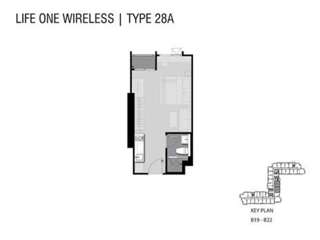 For Sale Down Payment Life One Wireless BTS pleonjit Studioroom Type B01