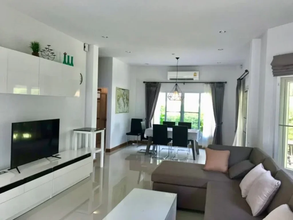 House for rent in a new Sansaran Housing Project Baanwan Hang Dong Road Close to the airport many international school such as Lanna International