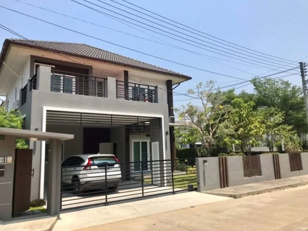 House for rent in a new Sansaran Housing Project Baanwan Hang Dong Road Close to the airport many international school such as Lanna International