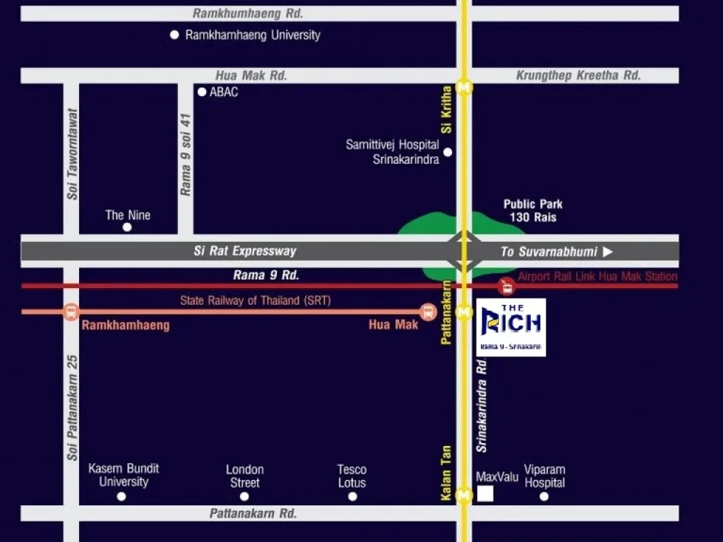 ขายดาวน์คอนโด เดอะริช พระราม 9-ศรีนครินทร์ The Rich Rama 9-Srinakarin ห้อง Loft ขนาด 36 ตรม