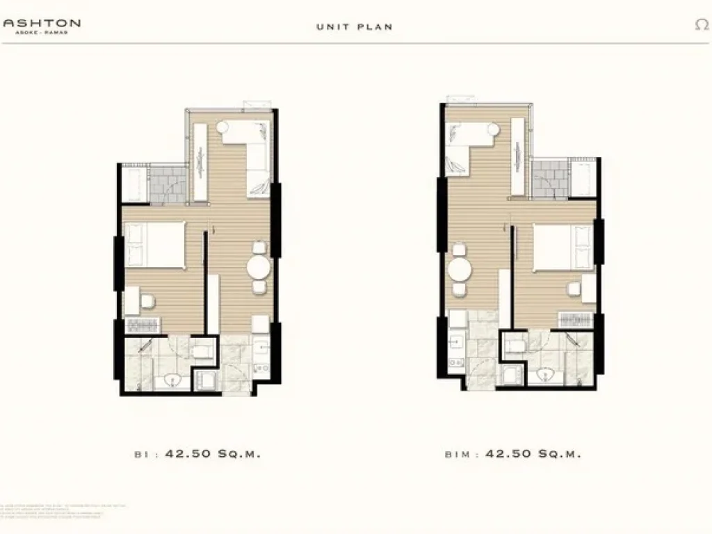 ขายดาวน์คอนโด ASHTON Asoke - Rama 9 ชั้น 27 ขนาด 425 ตรม1 ห้องนอน 1 ห้องน้ำ ตึก Omega