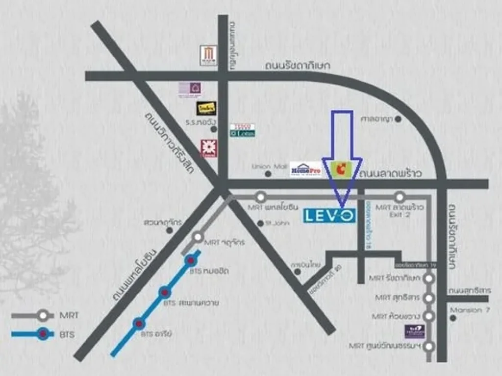 ขายคอนโด ลีโว ลาดพร้าว 18 Levo Ladprao 18 ห้องมุม 325 ตรม 1นอน ชั้น4 เดิน 300 ม ถึง MRT ลาดพร้าว