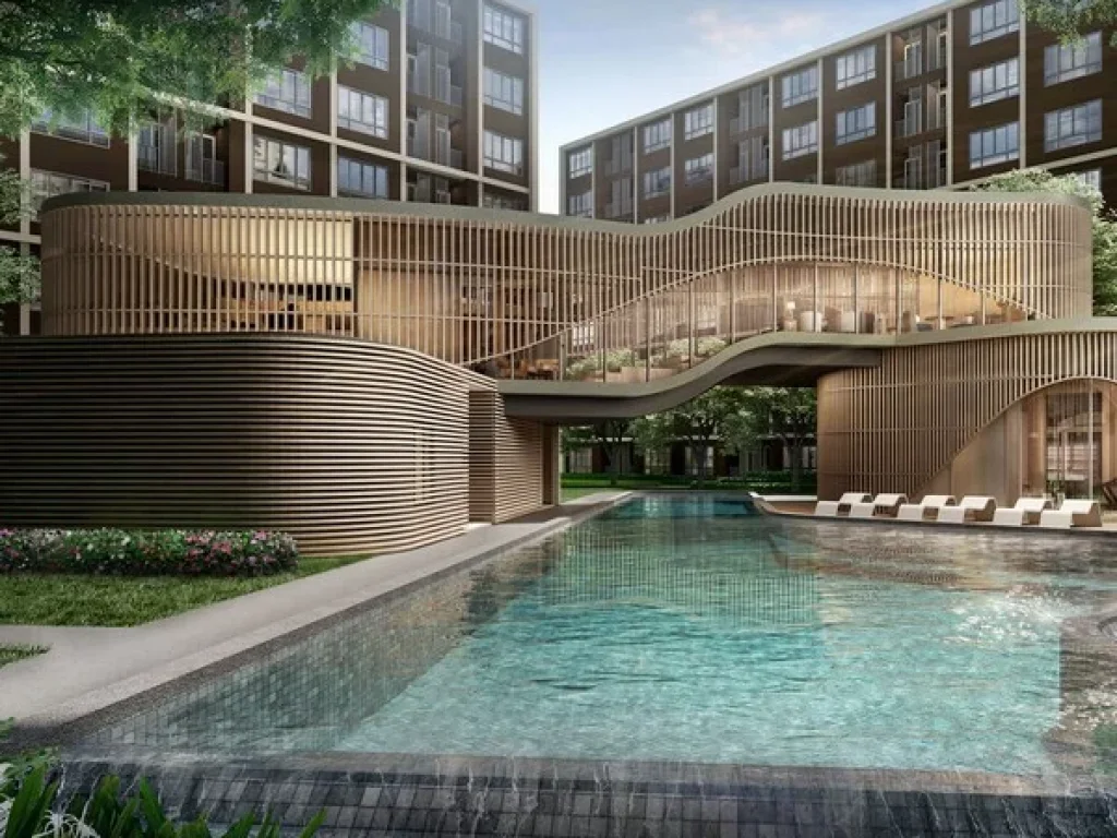 ขายดาวน์ โครงการ D Condo Campus Resort Dome-Rangsit เฟสใหม่ 297 ตรม วิวสระและสวน ชั้น 5 ตึก A