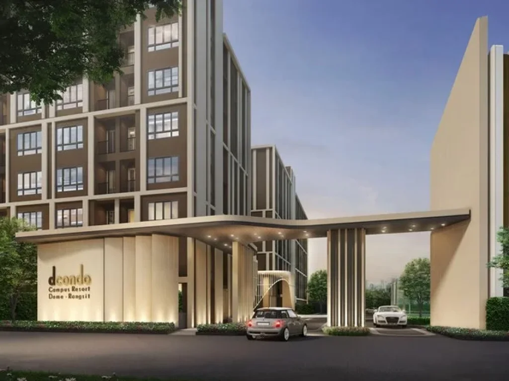 ขายดาวน์ โครงการ D Condo Campus Resort Dome-Rangsit เฟสใหม่ 297 ตรม วิวสระและสวน ชั้น 5 ตึก A