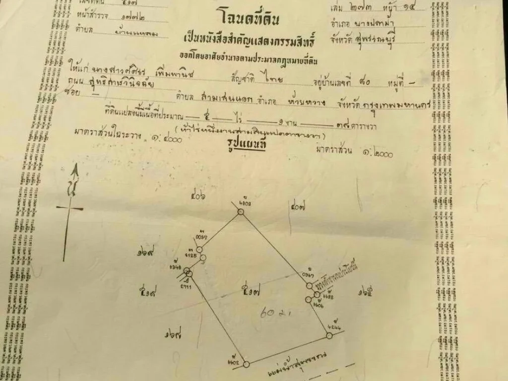 ขายด่วน ที่ดินสวยๆ 5 ไร่ 1 งาน 38 ตรวติดแม่น้ำท่าจีน บางปลาม้า จสุพรรณบุรี หน้าบ้านมีบ่อน้ำและมีถนน