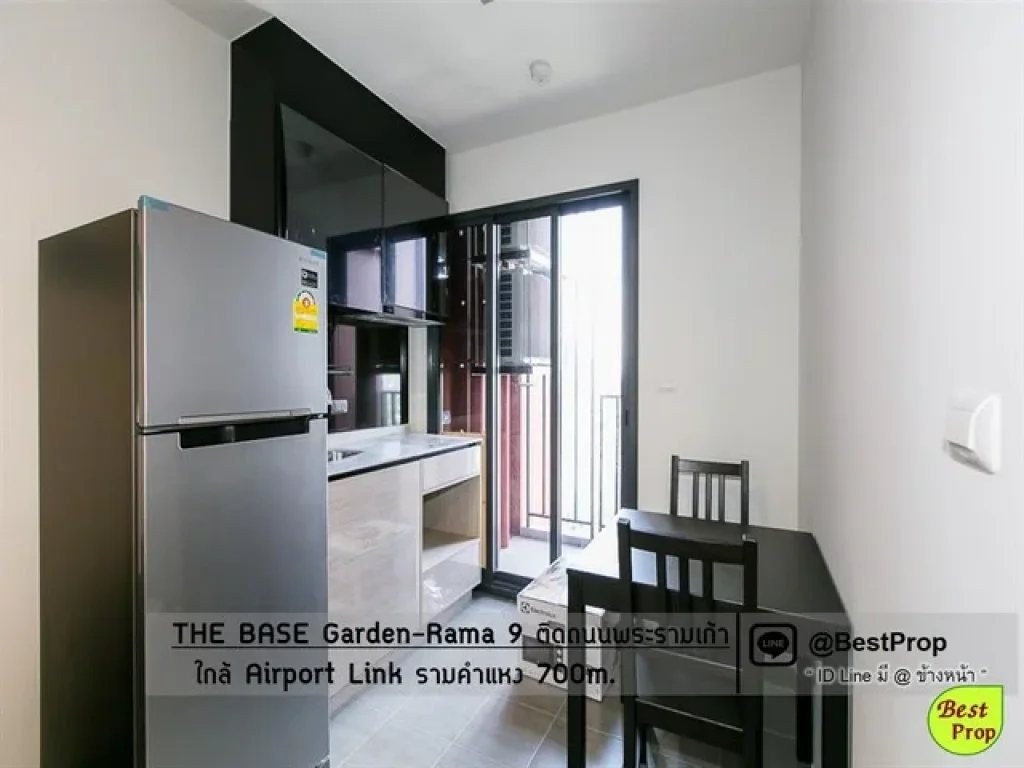 The Base Garden พระราม9 ใกล้ Airport Link รามคำแหง ห้องใหม่ ให้เช่าถูก