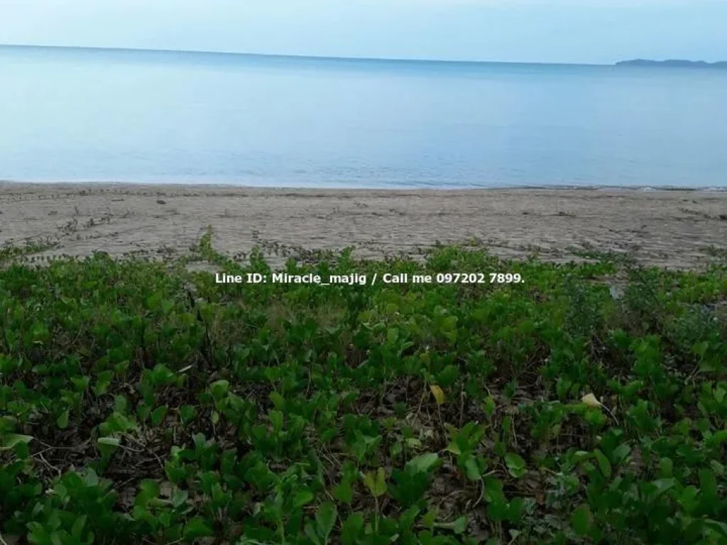 ที่ดินสวยติดชายหาดเป็นส่วนตัว ติดถนน