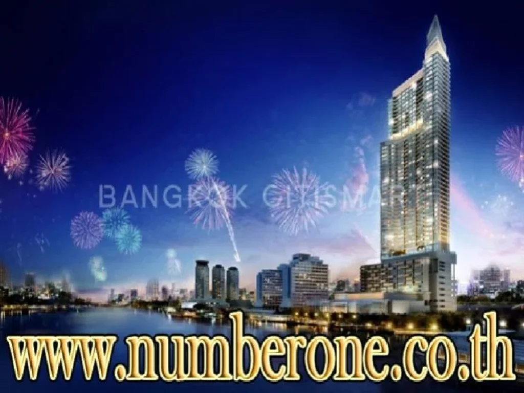 คอนโดมิเนียม 5134 ตรม Menam Residences Condominium ถเจริญกรุง เช่าเดือนละ 5 หมื่นบาท