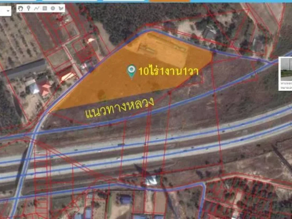 ที่ดิน10ไร่กว่า มุนสะพานข้ามถนนถนนหมายเลข7 ช่วงอ่างมาบประชัน