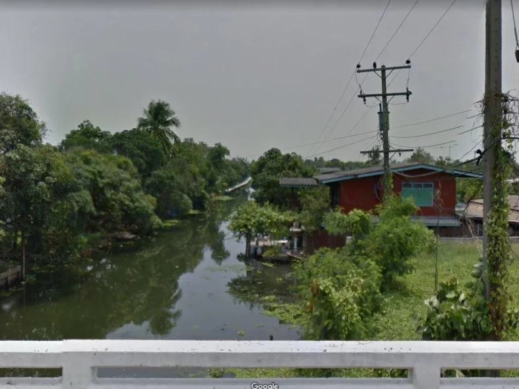 ขายที่ดินปลูกบ้าน3ไร่ ทำการเกษตรหน้าติดถนนราดยางหลังติดคลอง อากาศดี บรรยากาศดี