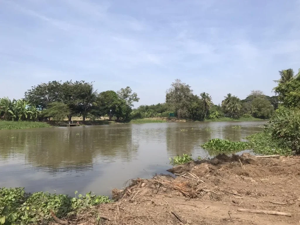 ขายที่ดินติดแม่น้ำท่าจีน วิวภูเขา จังหวัดสุพรรณบุรี