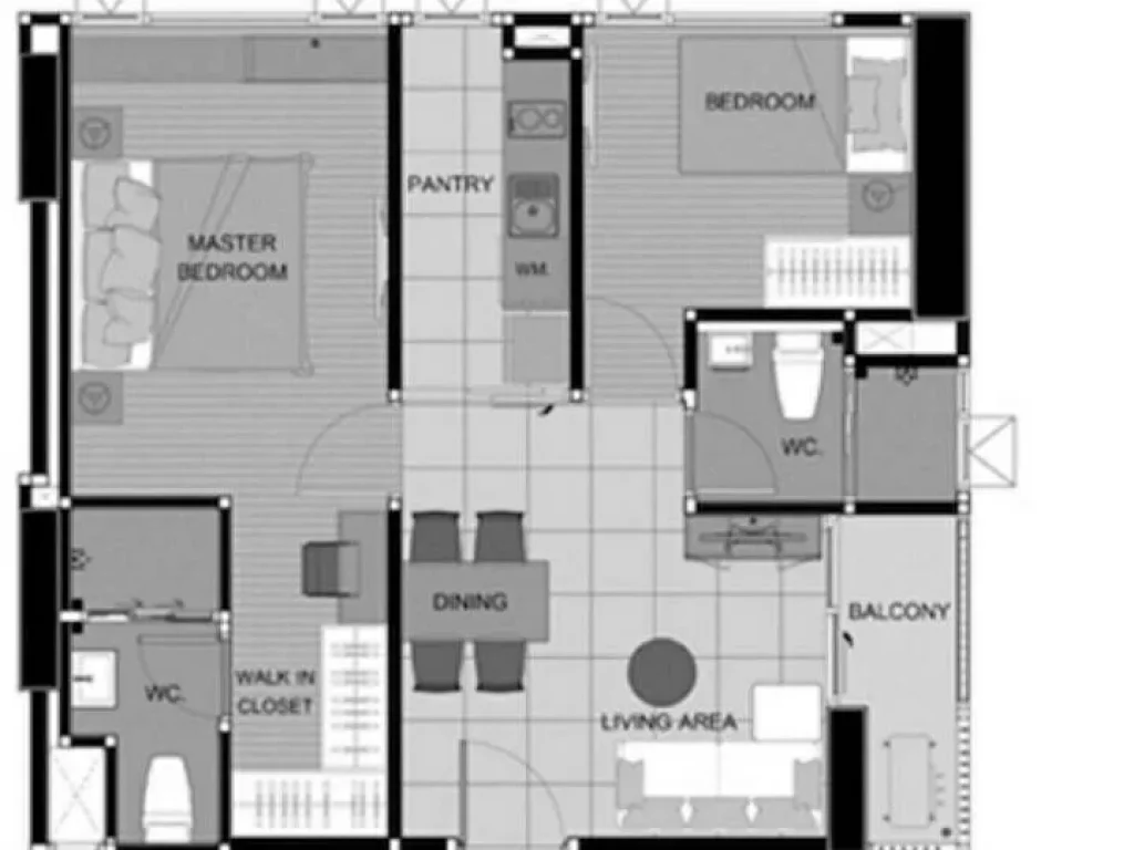 ให้เช่า แอสปาย สุขุมวิท 48 2ห้องนอน ค่าเช่าถูก พร้อมอยู่