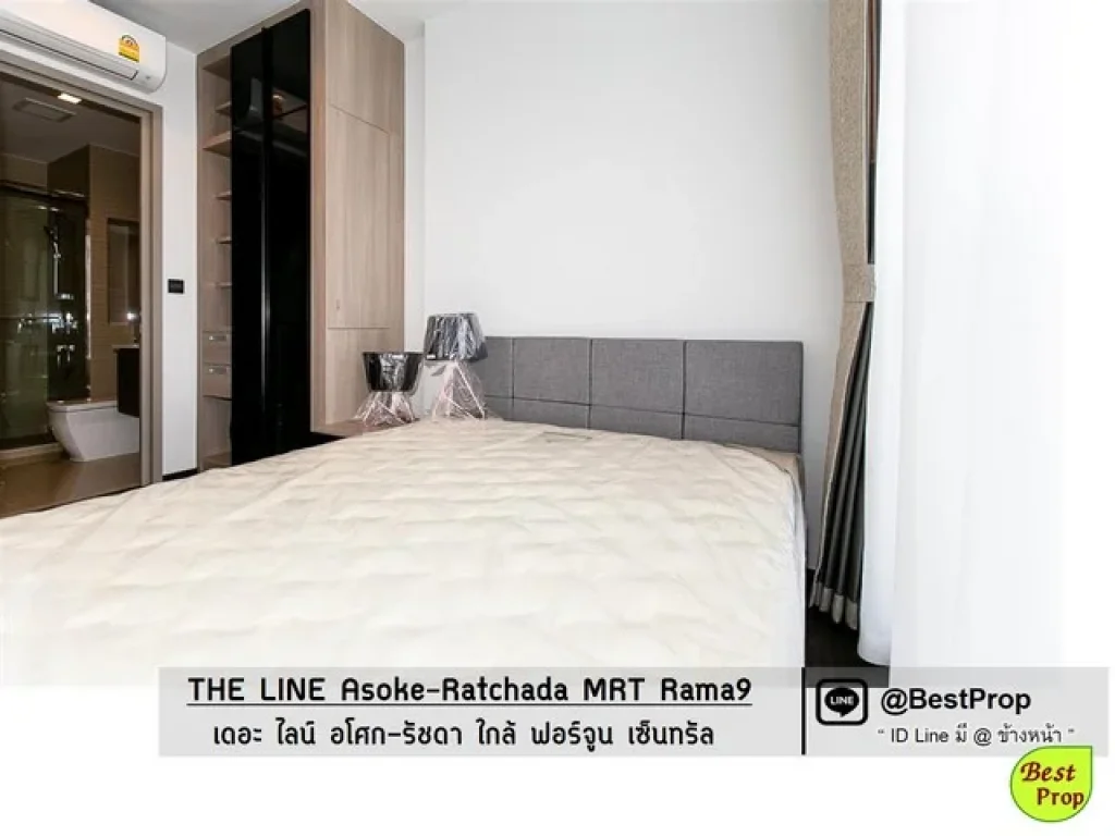 Top floor unit Best view at THE LINE Asoke-Ratchada MRT Rama 9 for RENT