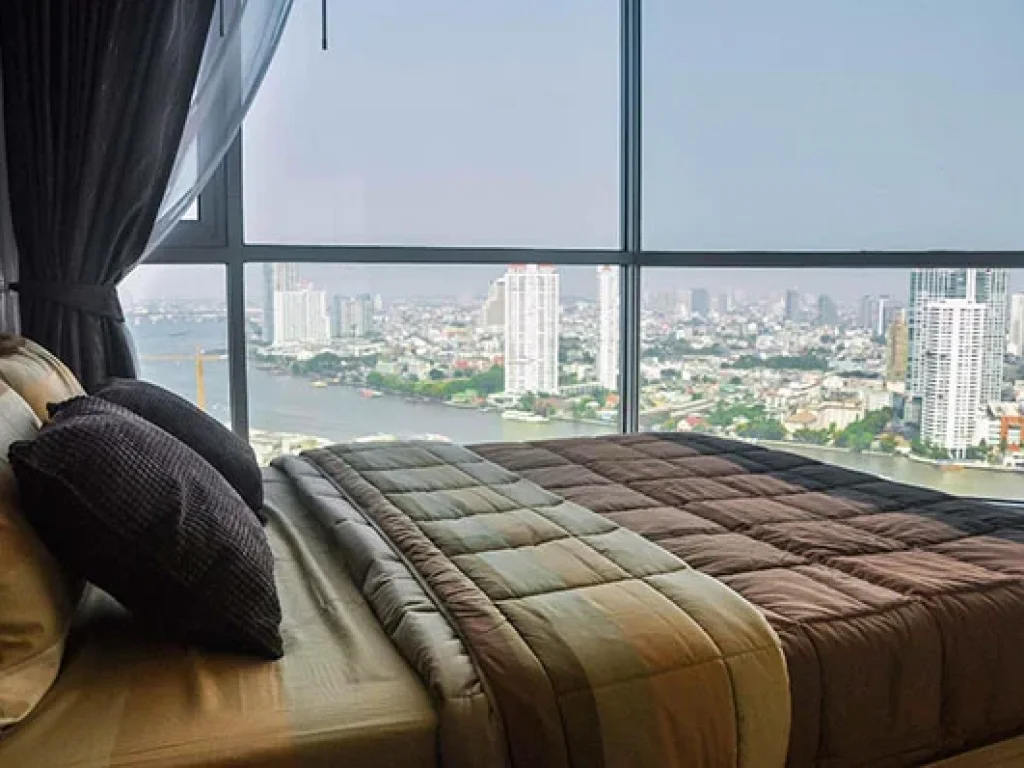 เช่าด่วน ห้องหายากวิวสวย ที่ คอนโด Rhythm Sathorn 21 แบบ 1 ห้องนอน For Rent A Really Rare 1 bedroom unit with brilliant and unblock river vie