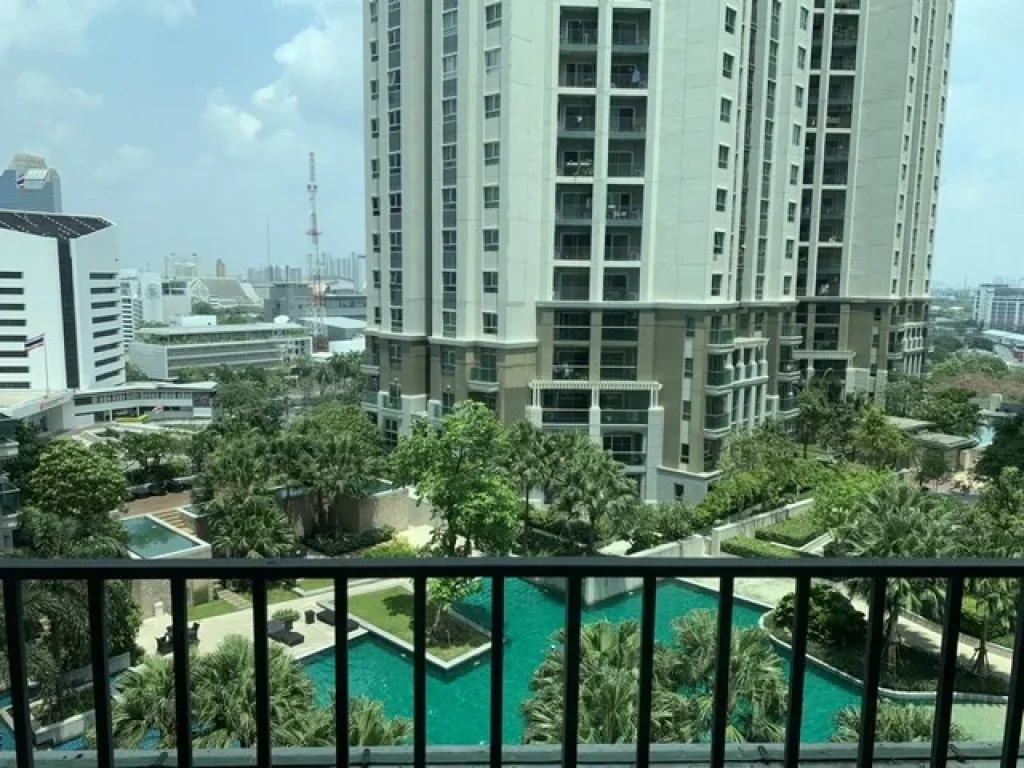 bedrooms 78 sqm pool view for rent Belle Grand Rama9 Fully Furnished