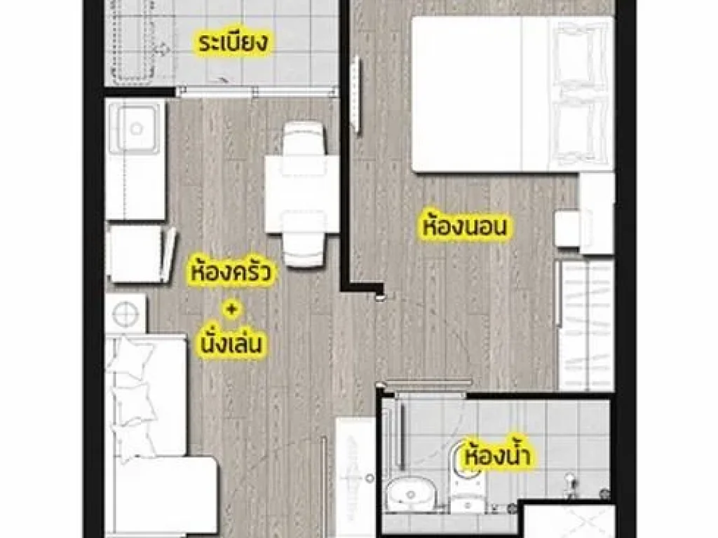 PPF0102 ให้เช่า Plum Condo Central Station 1 นอน 1 น้ำ ใกล้ MRT รถไฟฟ้าสายสีม่วง สถานีสามแยกบางใหญ่ เฟอร์ฯ ครบ พร้อมอยู่