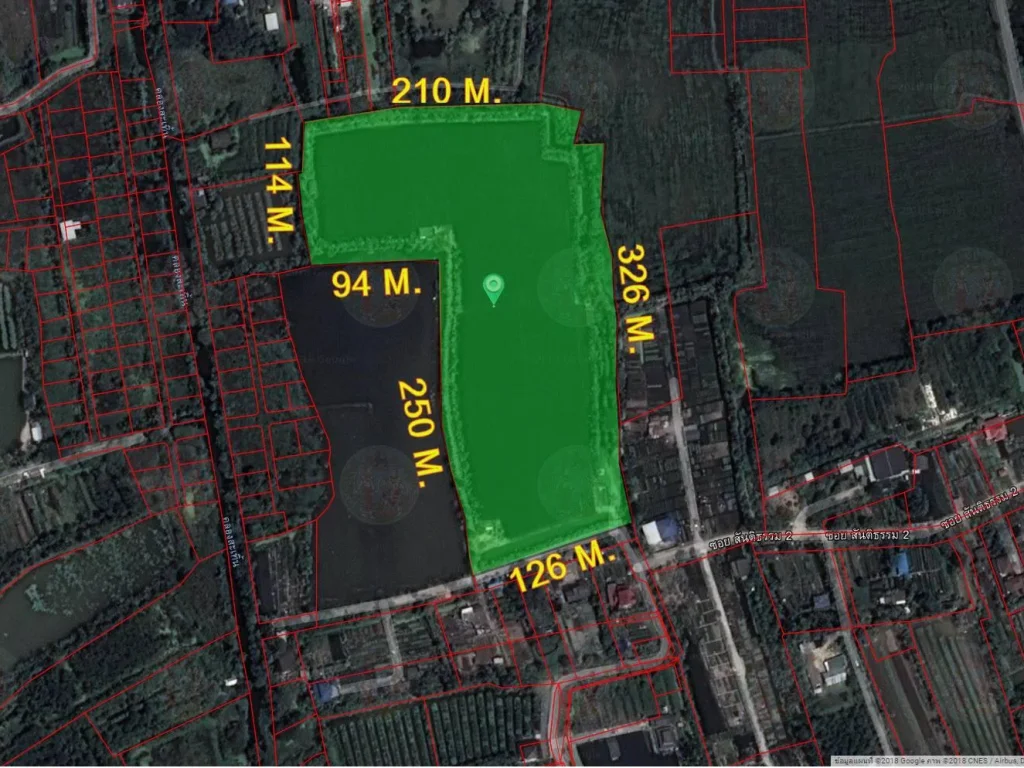 ทำเลดี ที่ดิน 33 ไร่ อบางใหญ่ ถนนบางม่วง-บางคูลัด ใกล้ถนนตัดใหม่