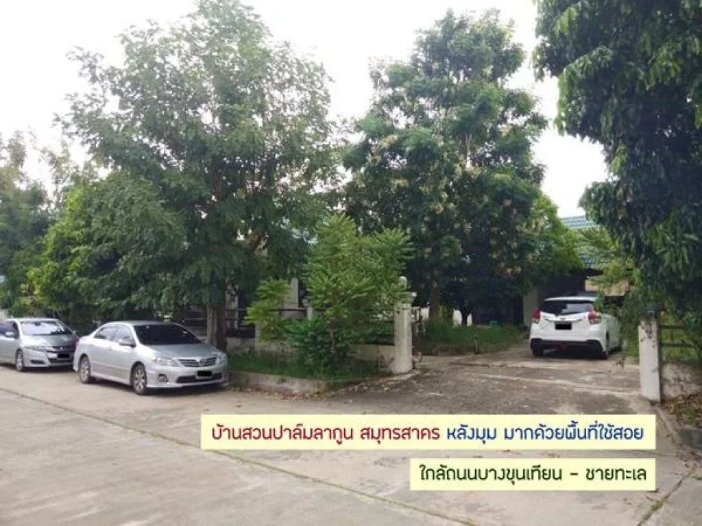 บ้านเดี่ยว 140 ตรว สวนปาล์มลากูน สมุทรสาคร