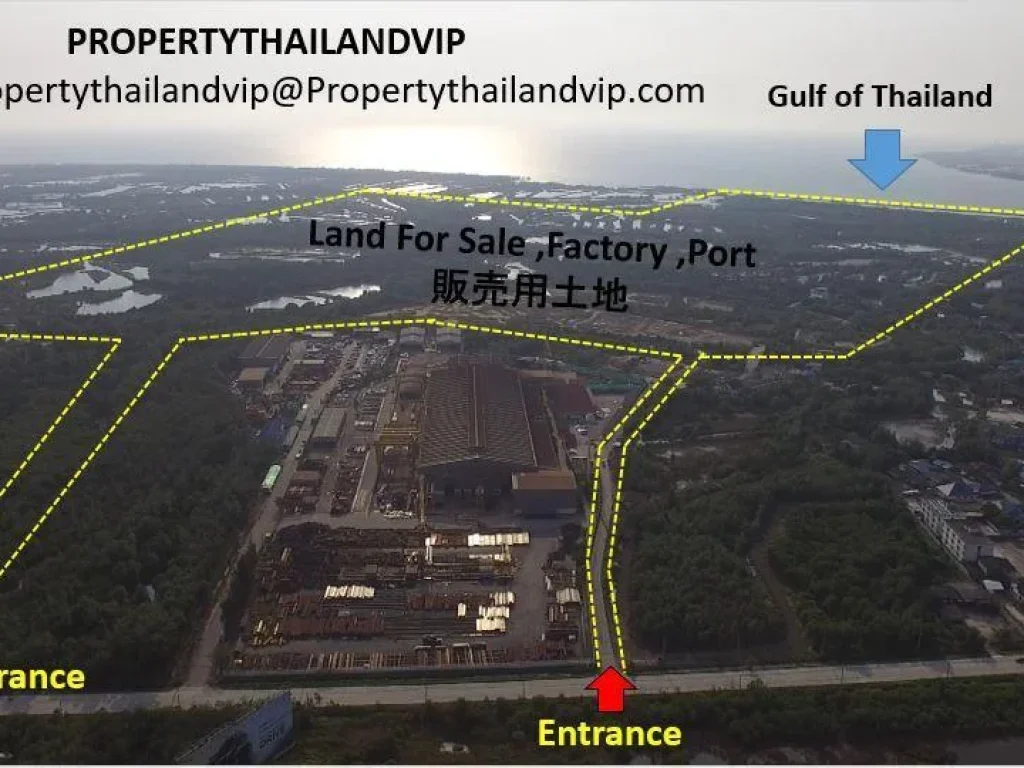 ขายที่ดิน แปลงใหญ่ 800-1000ไร่ สำหรับทำท่าเรือ โรงงาน และโครงการใหญ่ พร่อมใบอนุญาติ ไม่รับนายหน้า