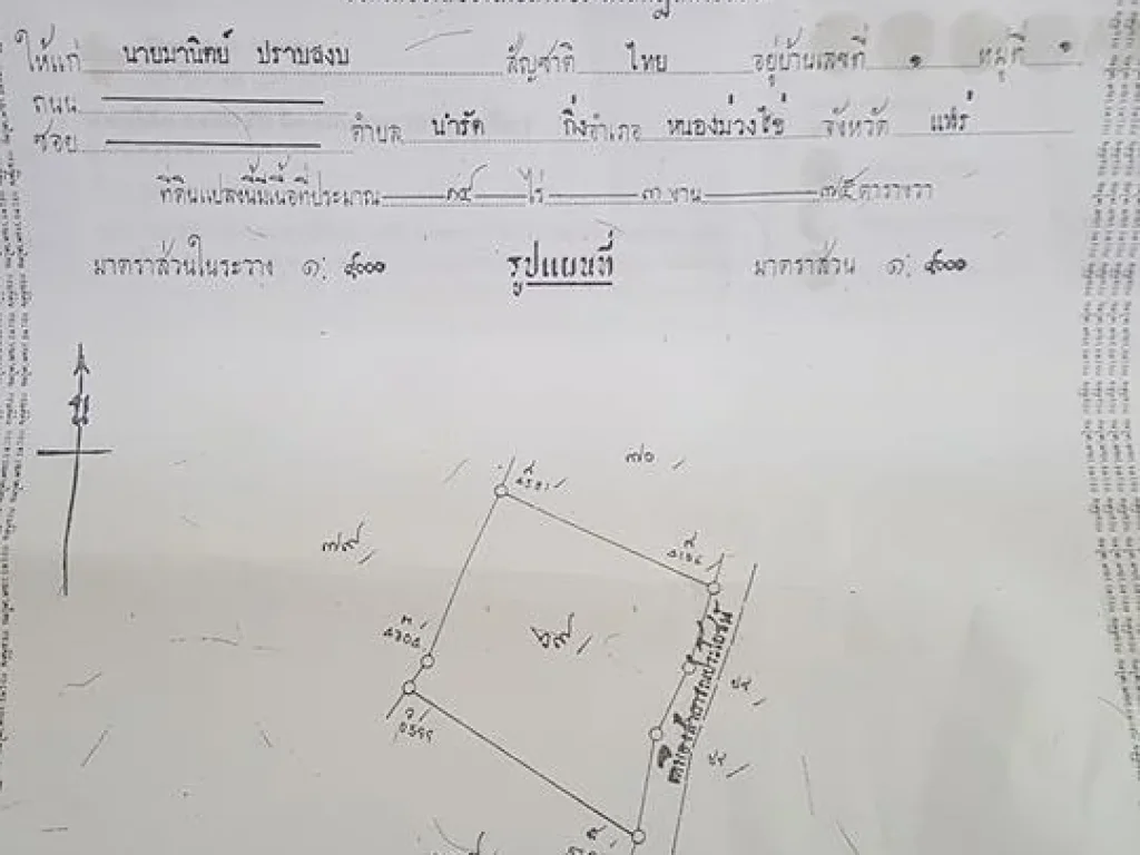 ต้องการขายที่นา