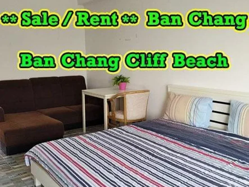 SaleRent Ban Chang Ban Chang Cliff Beach Condotel Studio Type 3rd Floor Area 3747 Sqm