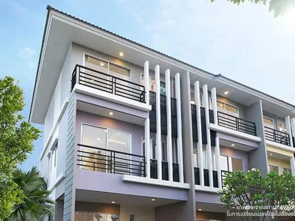 ทาวโฮมส์ 3 ชั้น vista park พระราม2 บ้านเปล่า